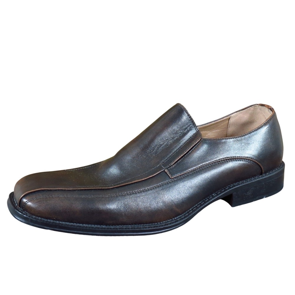 J. Ferrar Dash Men Casual Loafer Shoe Sz 13 Dress Office Slip On Brown Synthetic